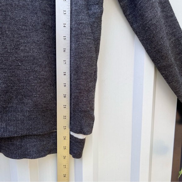Calia Top Sweater Mock Neck Knit Womens XS Gray Long Sleeve - Picture 3 of 9